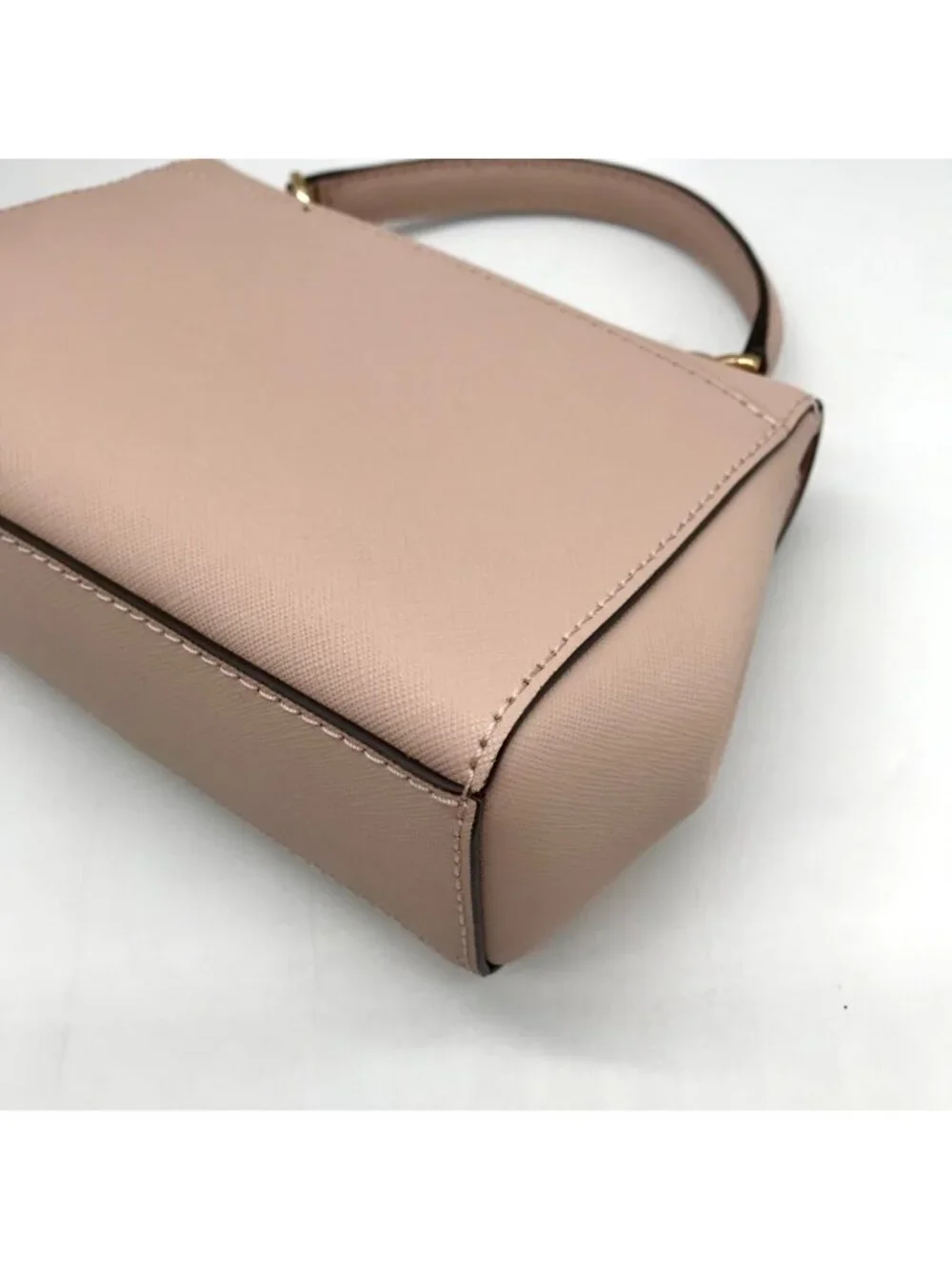 Michael Kors Soft Pink Saffiano Leather Ava Convertible Satchel